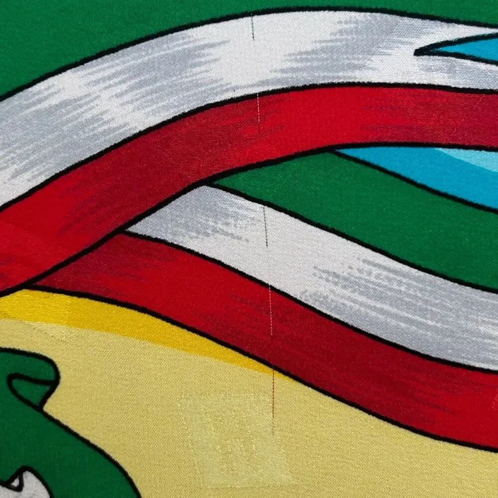 Vintage 1991 Moschino Cheap and Chic Silk Scarf In Love We Trust